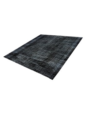 Schwarz Türkei Vintage Teppich  185 x 185 cm