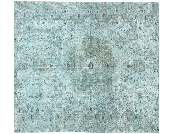 Sininen Turkki vintage matot 185 x 185 cm