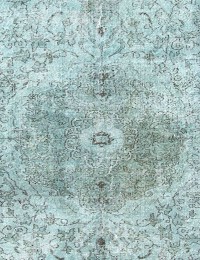  Tyrkiet Vintagetæppe 185 x 185 cm - view 1