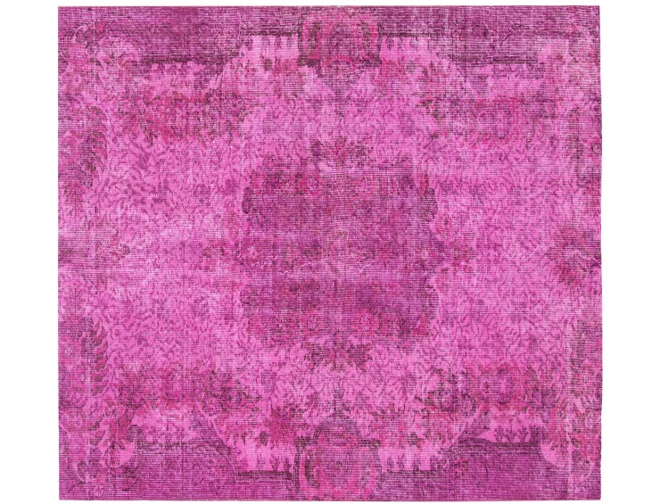 Rose Tyrkiet Vintagetæppe  152 x 152 cm