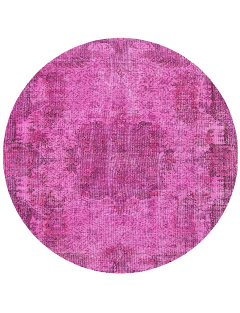 Rosa Türkei Vintage Teppich 152 x 152 cm