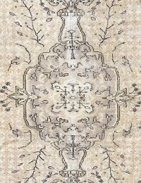 Beige Turkiet vintage matta  168 x 168 cm