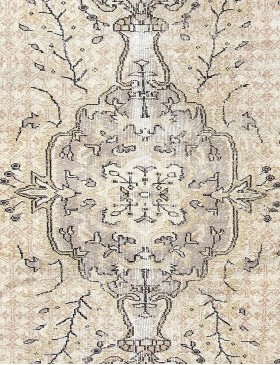 Beige Türkei Vintage Teppich  168 x 168 cm