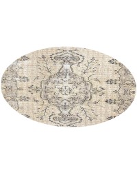 Beige Turkiet vintage matta  168 x 168 cm