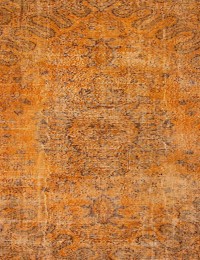 Arancione Turco Tappeto vintage 165 x 165 cm - view 2