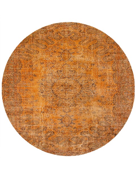 Orange Türkei Vintage Teppich 165 x 165 cm