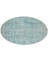 Blå Tyrkiet Vintagetæppe 160 x 160 cm - view 3