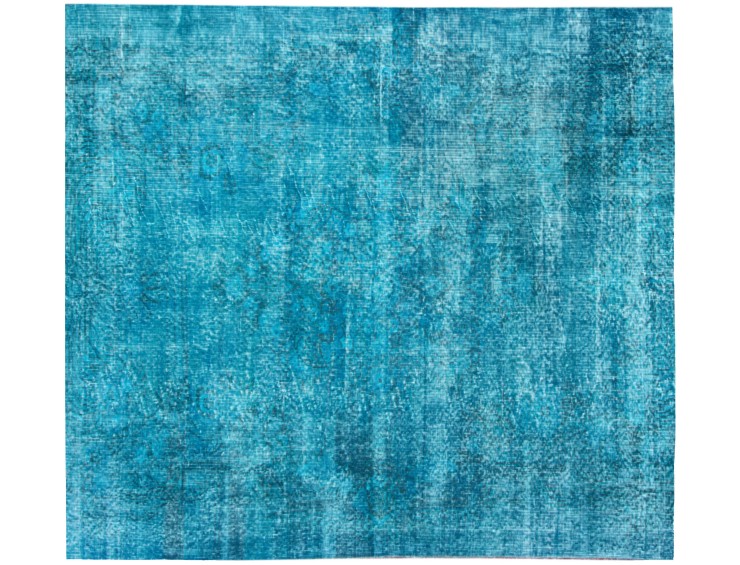 Sininen Turkki vintage matot 155 x 155 cm