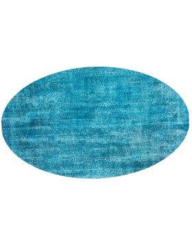 Blå Turkiet vintage matta  155 x 155 cm