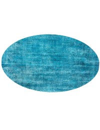 Blå Tyrkiet Vintagetæppe  155 x 155 cm
