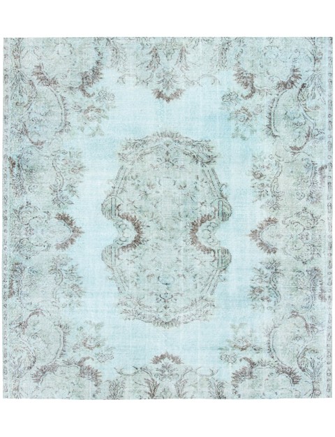 Blau Türkei Vintage Teppich 194 x 194 cm