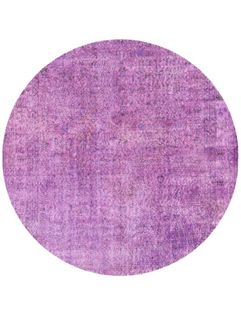 Lila Türkei Vintage Teppich 196 x 196 cm