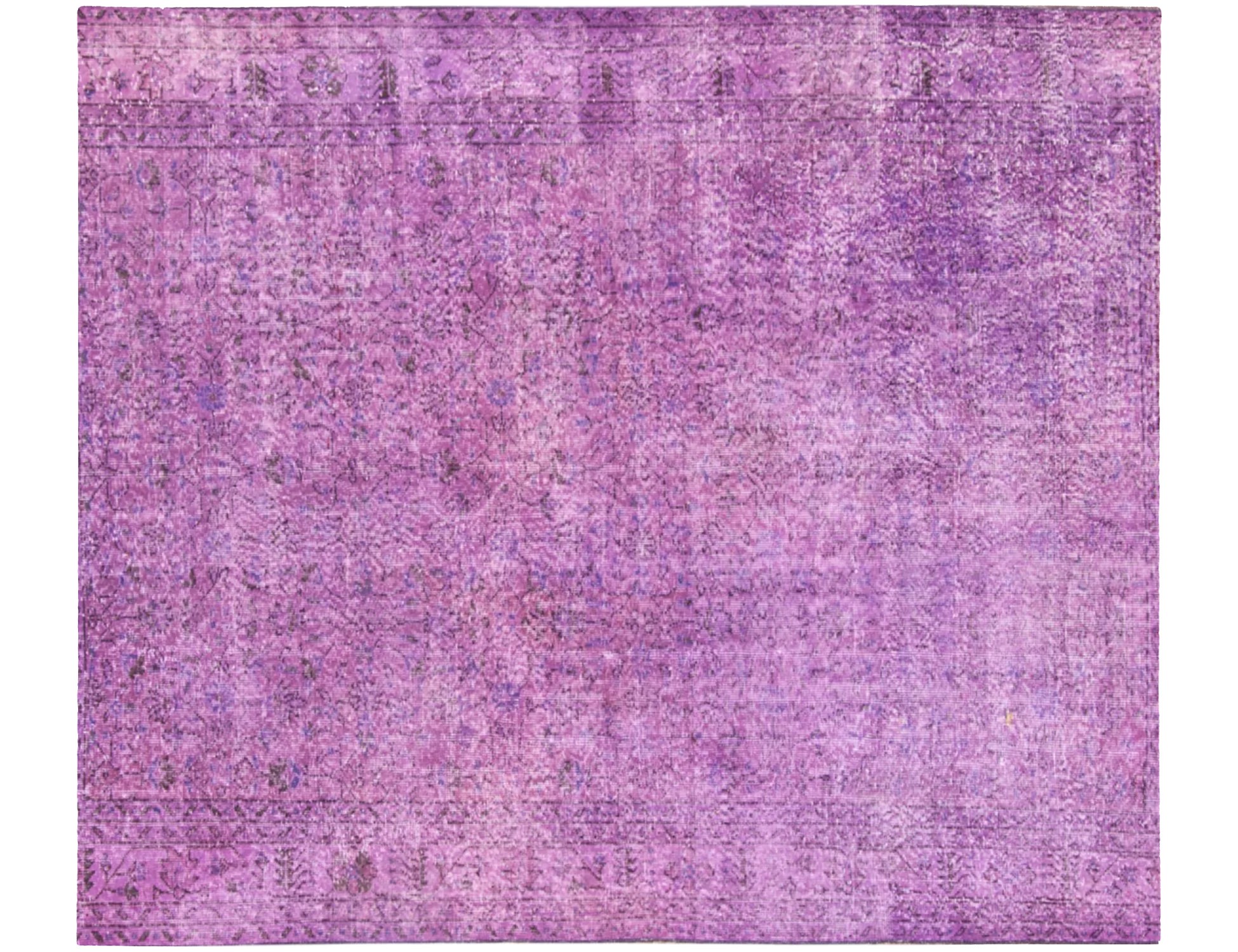 Lilla Tyrkiet Vintagetæppe  250 x 196 cm - Unikt håndlavet tæppe