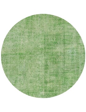 Grøn Tyrkiet Vintagetæppe  140 x 140 cm