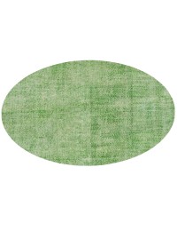 Grön Turkiet vintage matta  140 x 140 cm