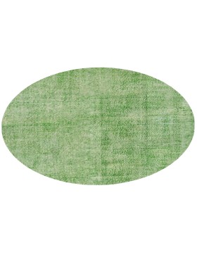 Grøn Tyrkiet Vintagetæppe  140 x 140 cm