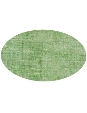Grøn Tyrkiet Vintagetæppe  140 x 140 cm