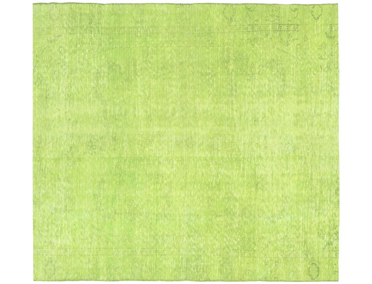 Grøn Tyrkiet Persisk Vintagetæppe  167 x 167 cm