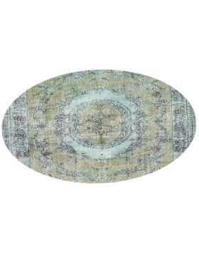 Grøn Tyrkiet Vintagetæppe 164 x 164 cm - view 2