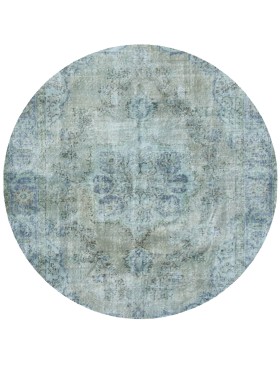 Grön Turkiet vintage matta  170 x 170 cm