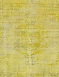 Yellow Turkey Persian Vintage Carpet 163 x 163 cm - view 2