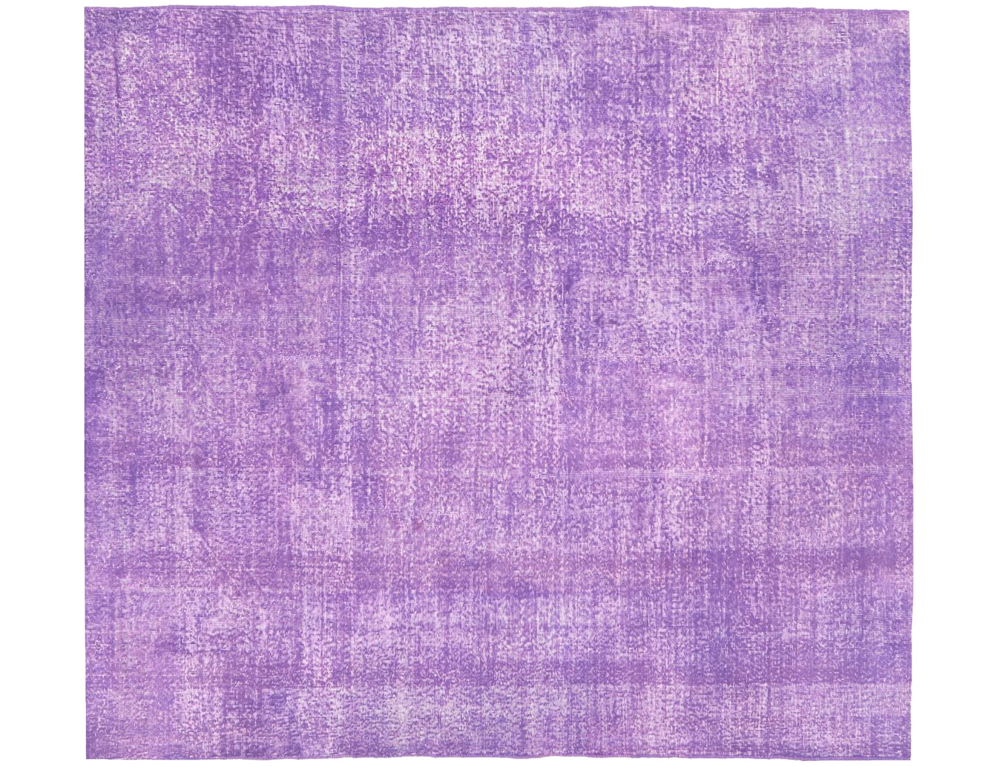 Lilla Tyrkiet Vintagetæppe  206 x 206 cm - Unikt håndlavet tæppe