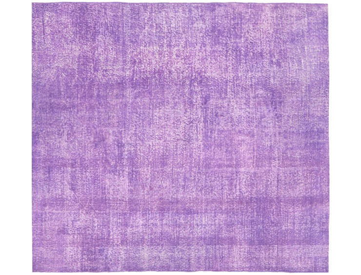 Lilla Tyrkiet Vintagetæppe  206 x 206 cm