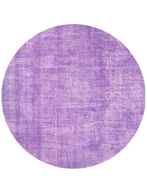 Lila Türkei Vintage Teppich 206 x 206 cm