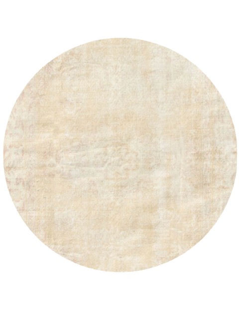 Beige Turkiet vintage matta  160 x 160 cm