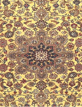 Gelb Persien Perserteppich 220 x 111 cm - view 4