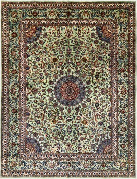 Grün Persien Perserteppich  398 x 304 cm