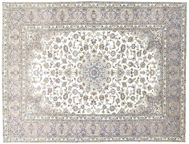 Beige Persan Kashan 291 x 199 cm