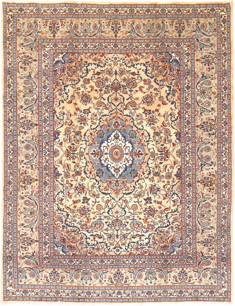 Beige Persien Perserteppich 293 x 200 cm