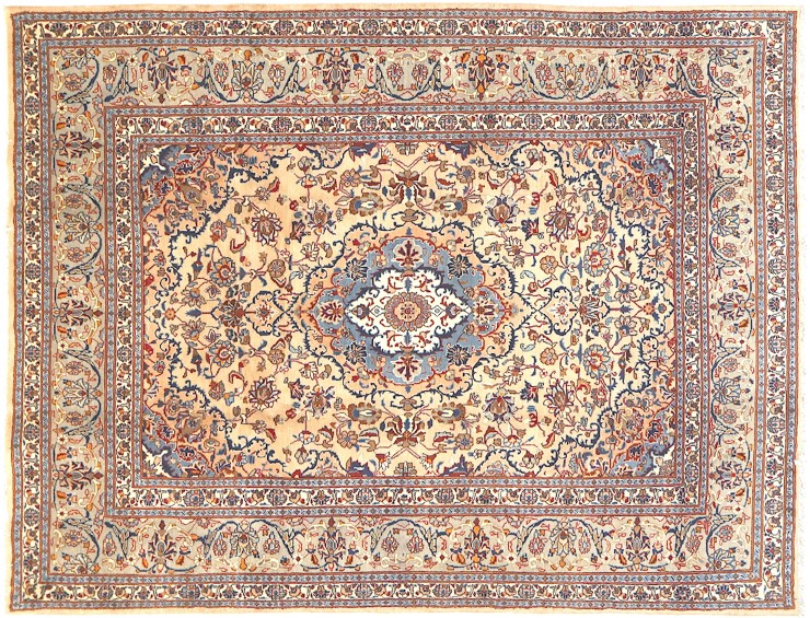 Beige Persien Persisk Tæppe 293 x 200 cm