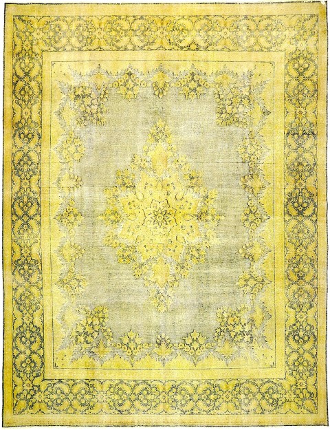 Gelb Persien Persischer Vintage Teppich 381 x 294 cm