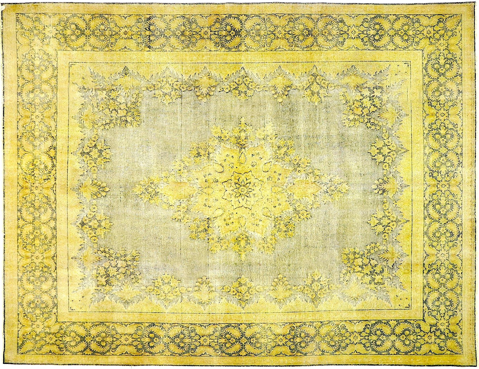 Tapis Persan vintage  jaune <br/>381 x 294 cm