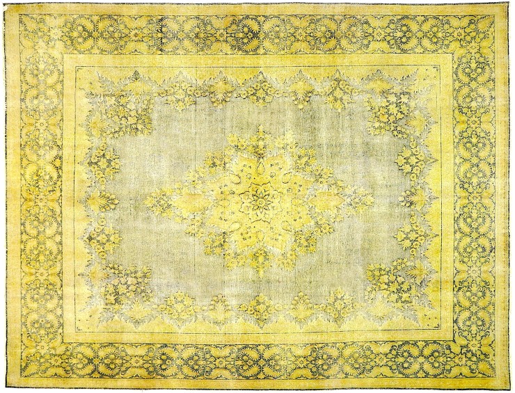 Amarillo Persa Alfombra persa vintage 381 x 294 cm