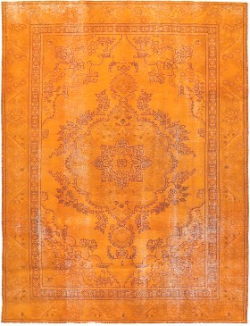 Orange Persan Tapis Persan vintage  278 x 178 cm