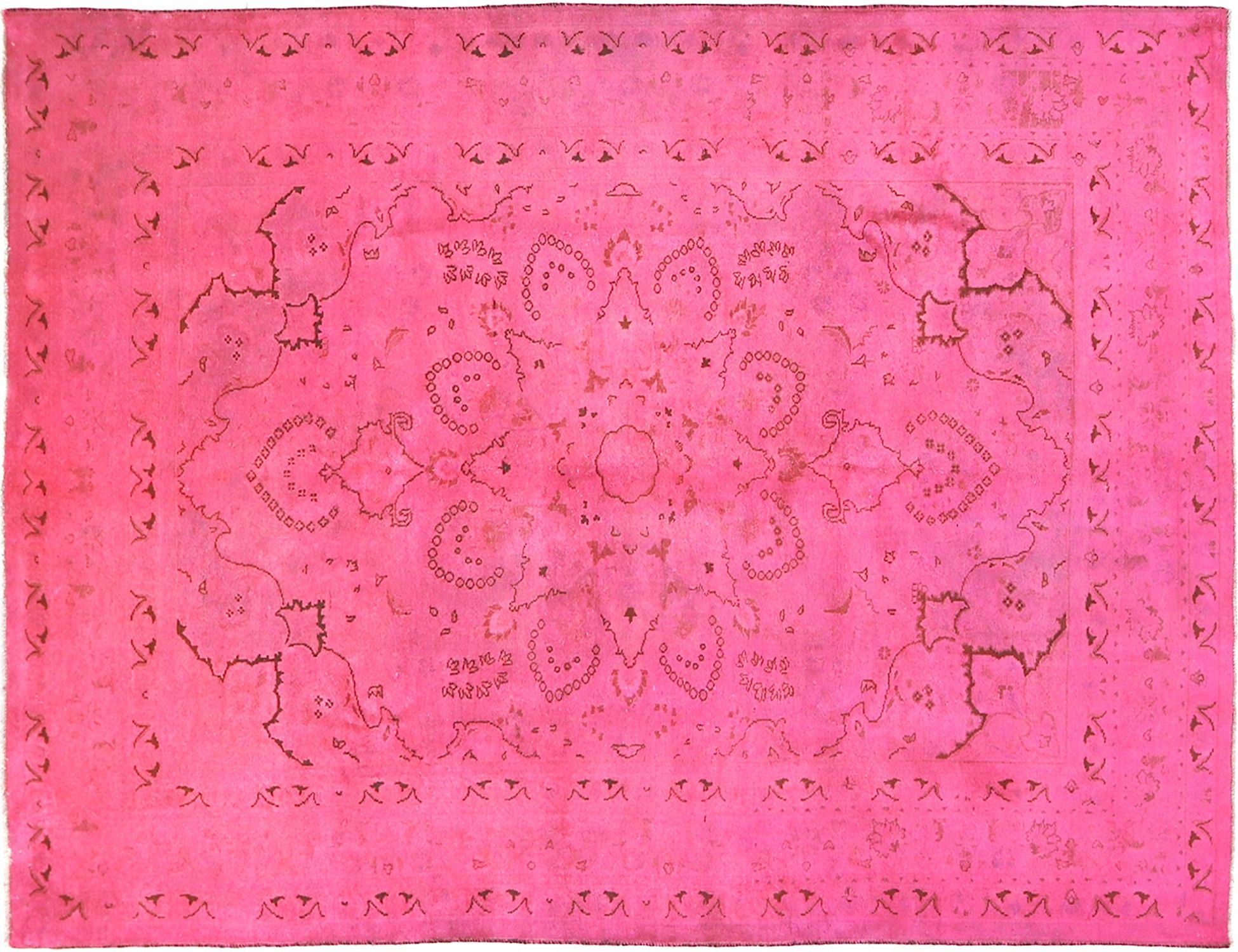 Persischer Vintage Teppich  rosa <br/>287 x 198 cm
