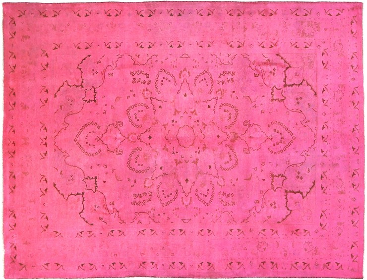 Rosa Persien Persisk vintage matta 287 x 198 cm