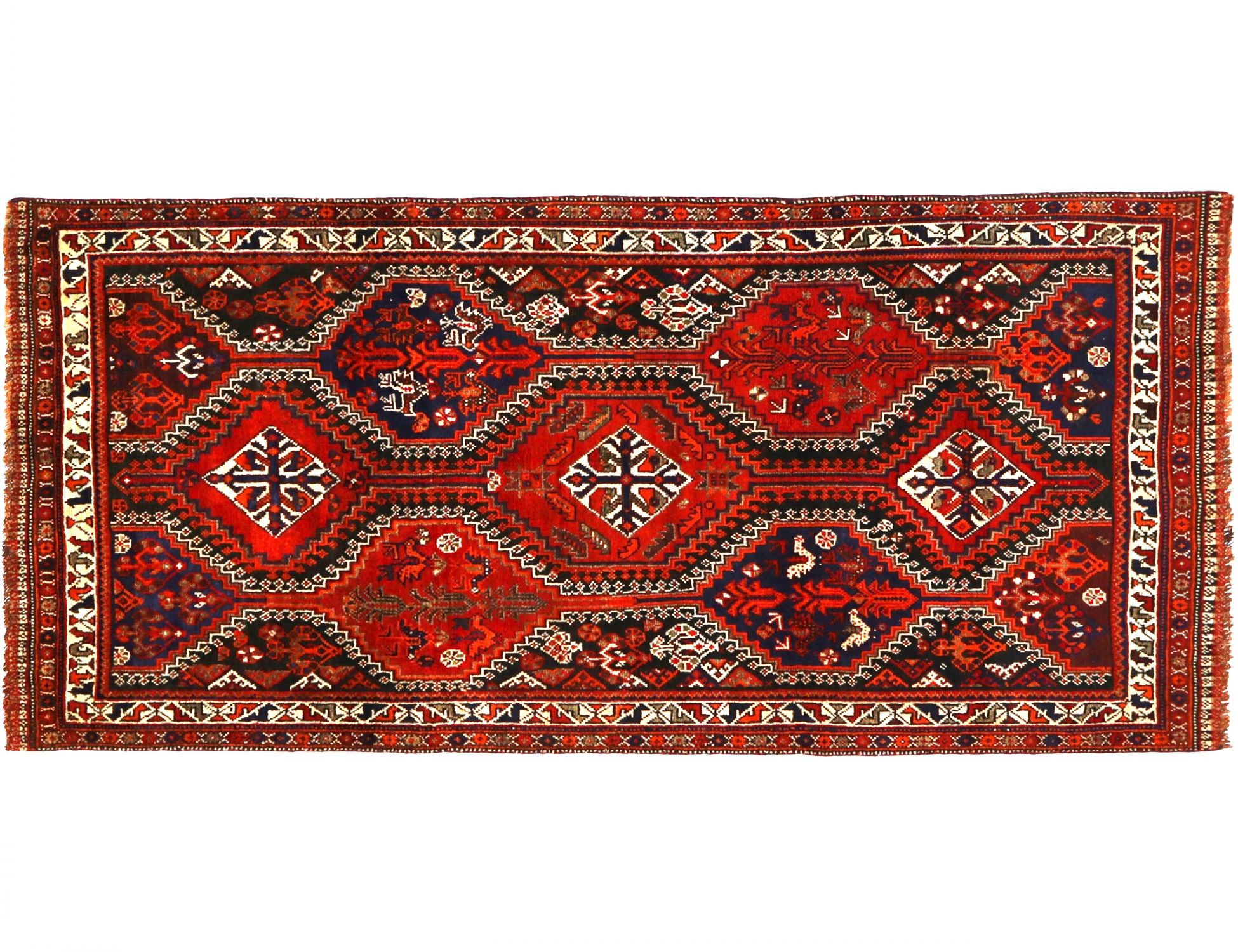 Tapis persan  rouge <br/>262 x 126 cm
