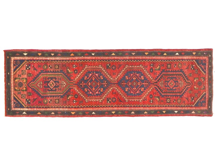 Rød persia Persisk teppe 198 x 69 cm