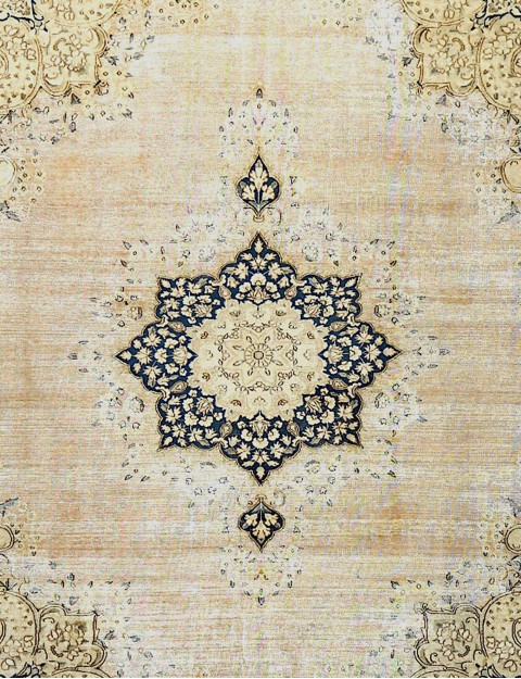 Beige Persien Persisk vintage matta  390 x 295 cm