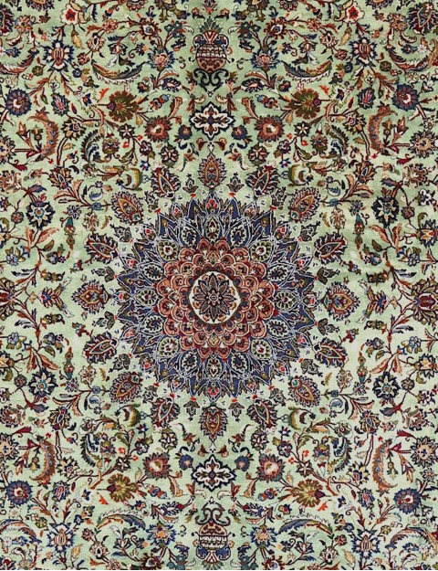 Grün Persien Perserteppich  398 x 304 cm