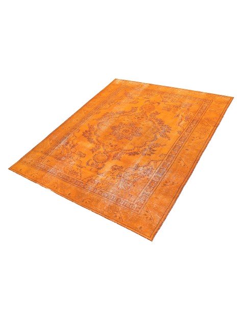 Orange Persien Persisk vintage matta  278 x 178 cm