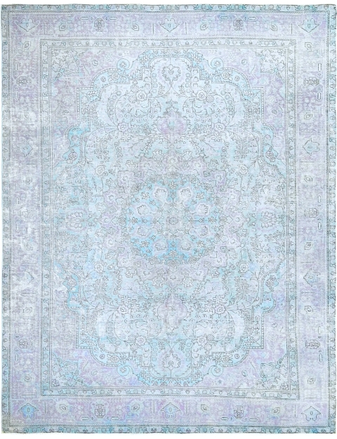 Bleu Persan Tapis Persan vintage 338 x 241 cm