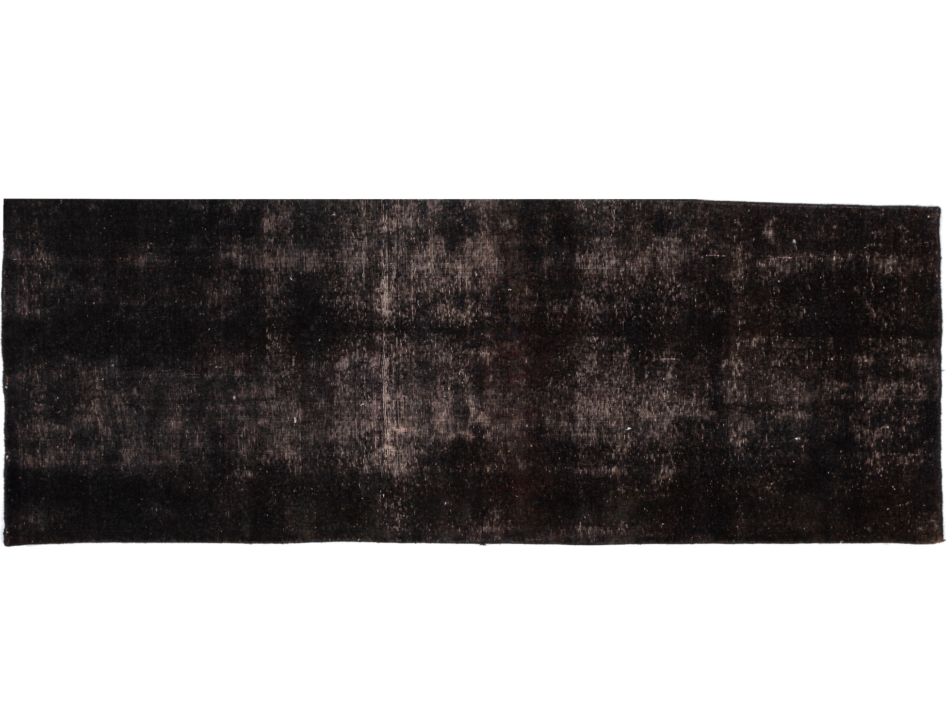 Schwarz Persien Persischer Vintage Teppich 290 x 102 cm - Einzigartiger handgefertigter Teppich