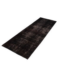 Schwarz Persien Persischer Vintage Teppich 290 x 102 cm - view 1