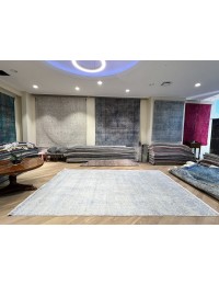 Blau text_origin_3 Wolle und Bambus handgefertigt   427 x 300 cm