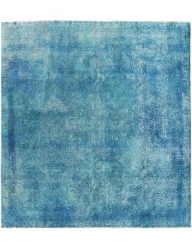 Tappeto vintage persiano 290 x 245 blu